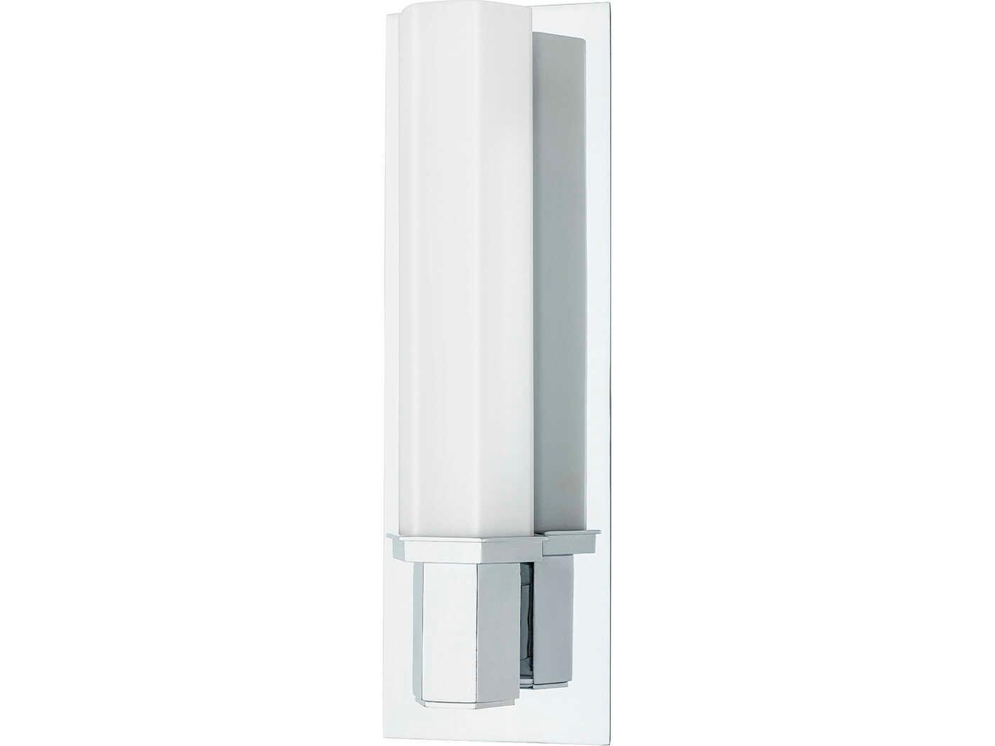 Hudson Valley Walton 1-Light Polished Chrome Glass Wall Sconce