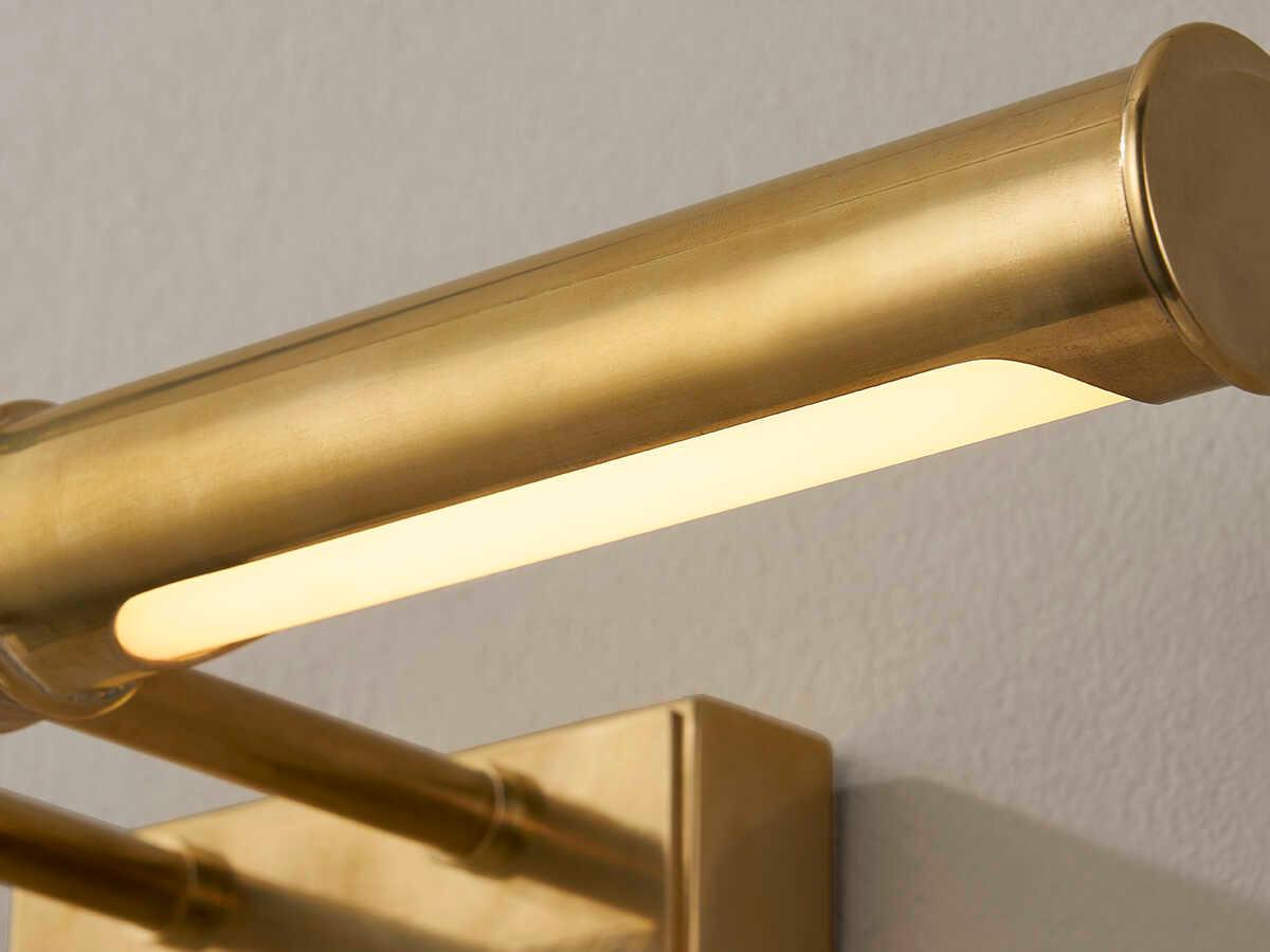 Hudson Valley Halstead 1-Light Aged Brass LED Picture Light