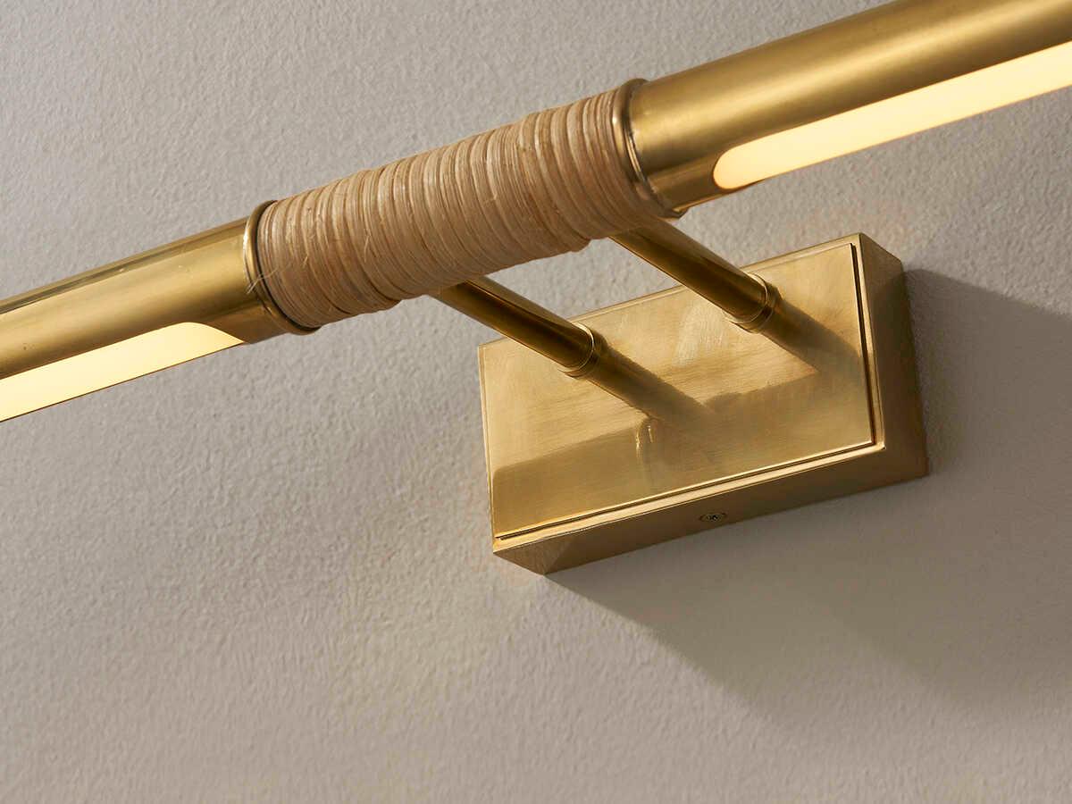 Hudson Valley Halstead 1-Light Aged Brass LED Picture Light