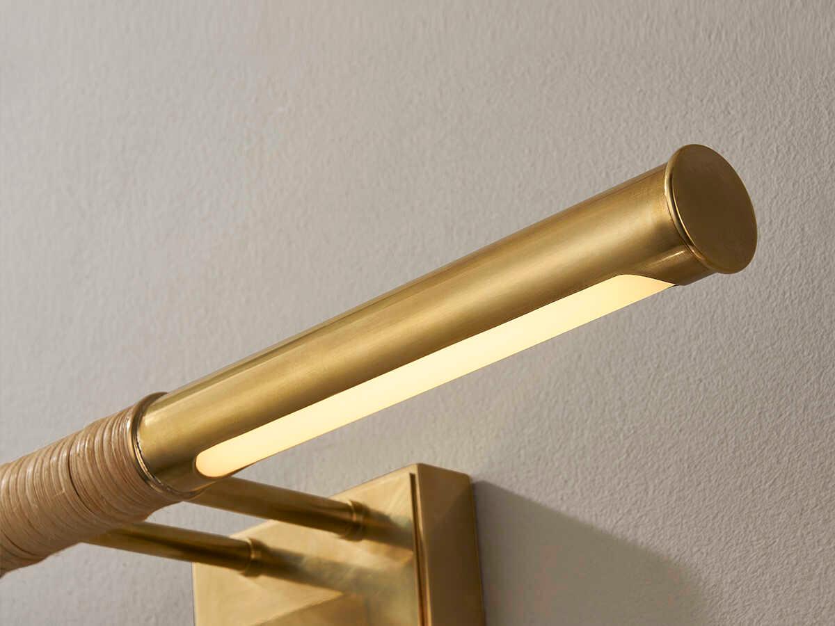 Hudson Valley Halstead 1-Light Aged Brass LED Picture Light