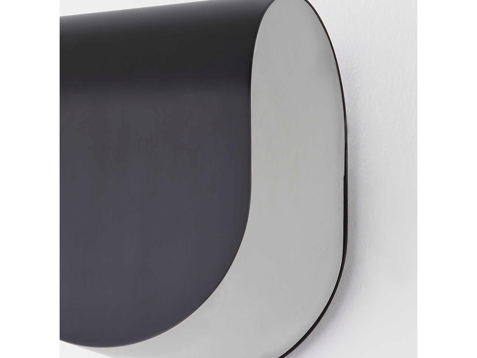 Hudson Valley Briarwood 1-Light Black Brass Glass LED Wall Sconce