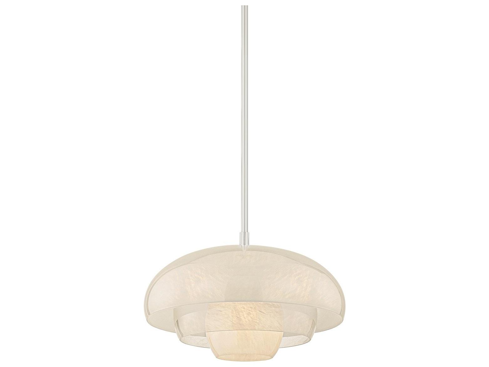 Hudson Valley Auburndale 1-Light Polished Nickel Tiered Pendant