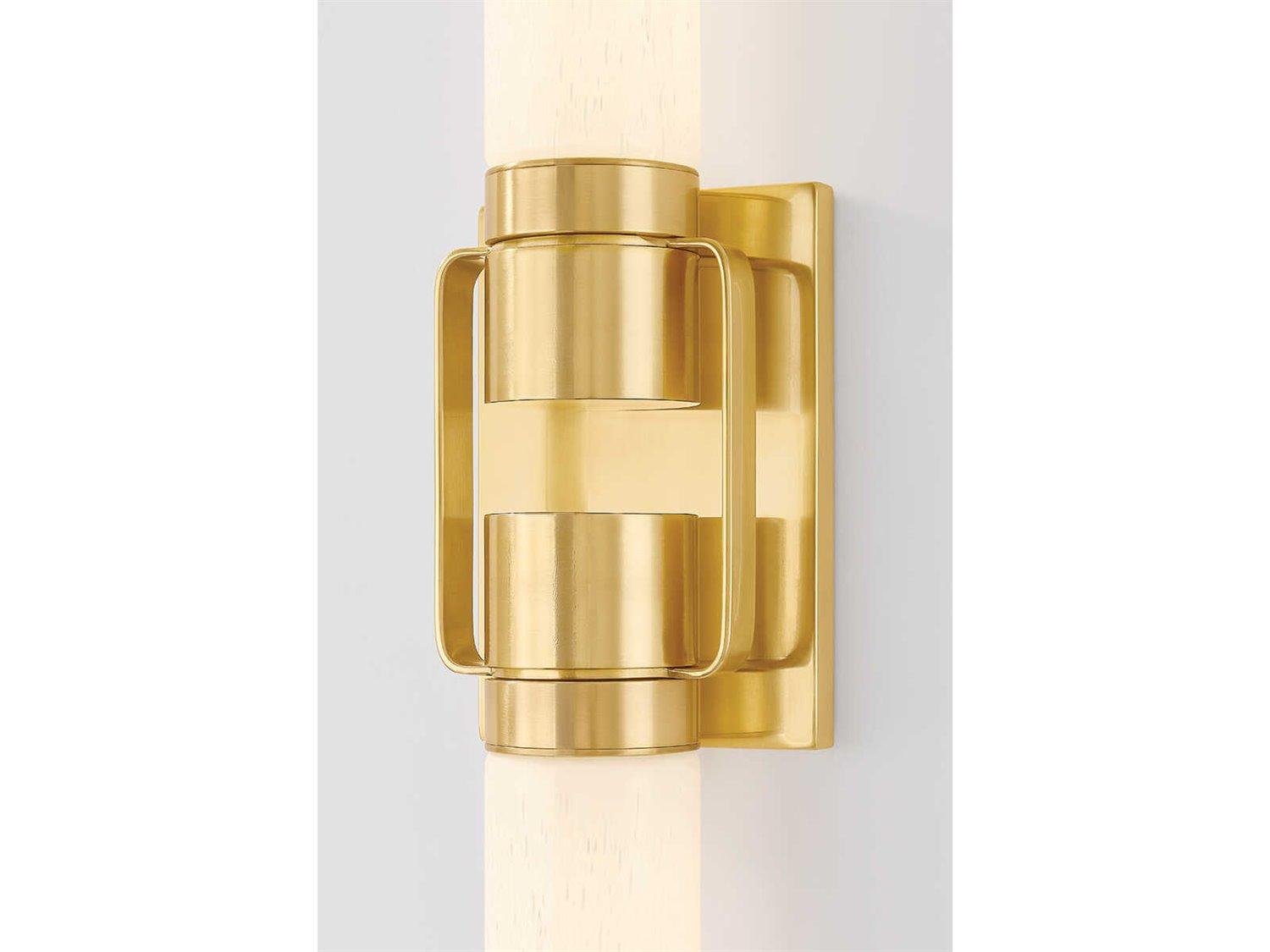 Hudson Valley Glen Oaks 2-Light Aged Brass Wall Sconce