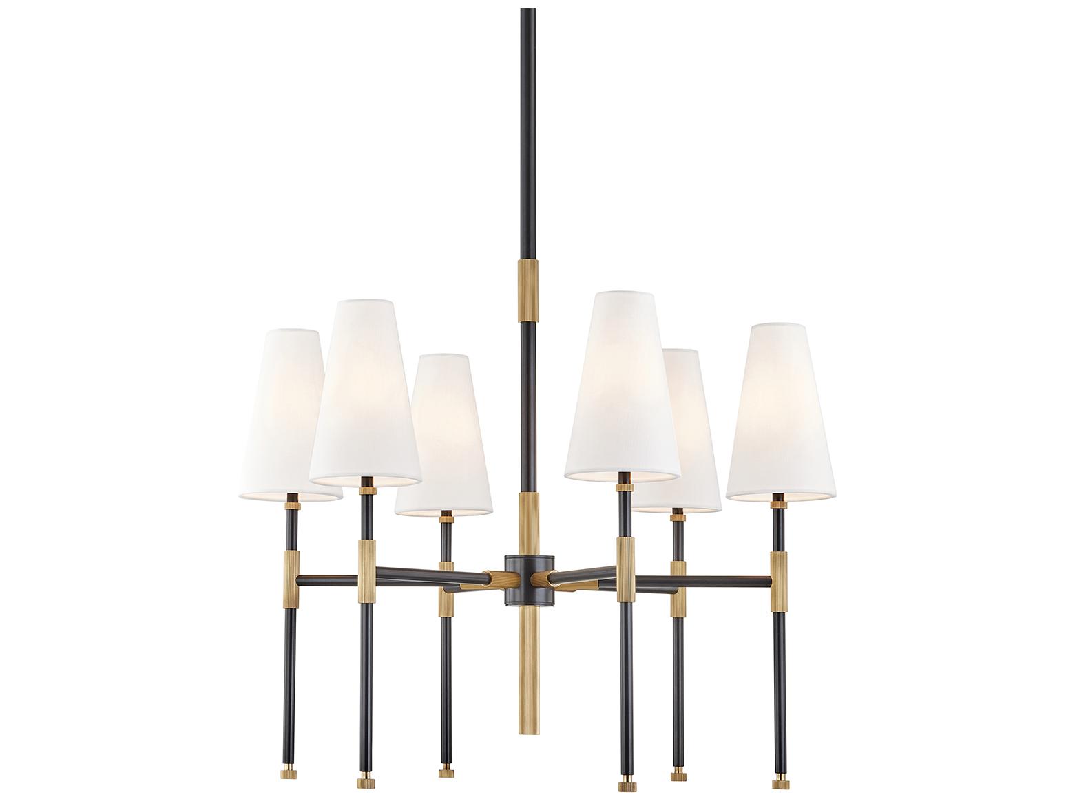 Hudson Valley Bowery 6-Light Aged Old Bronze Chandelier