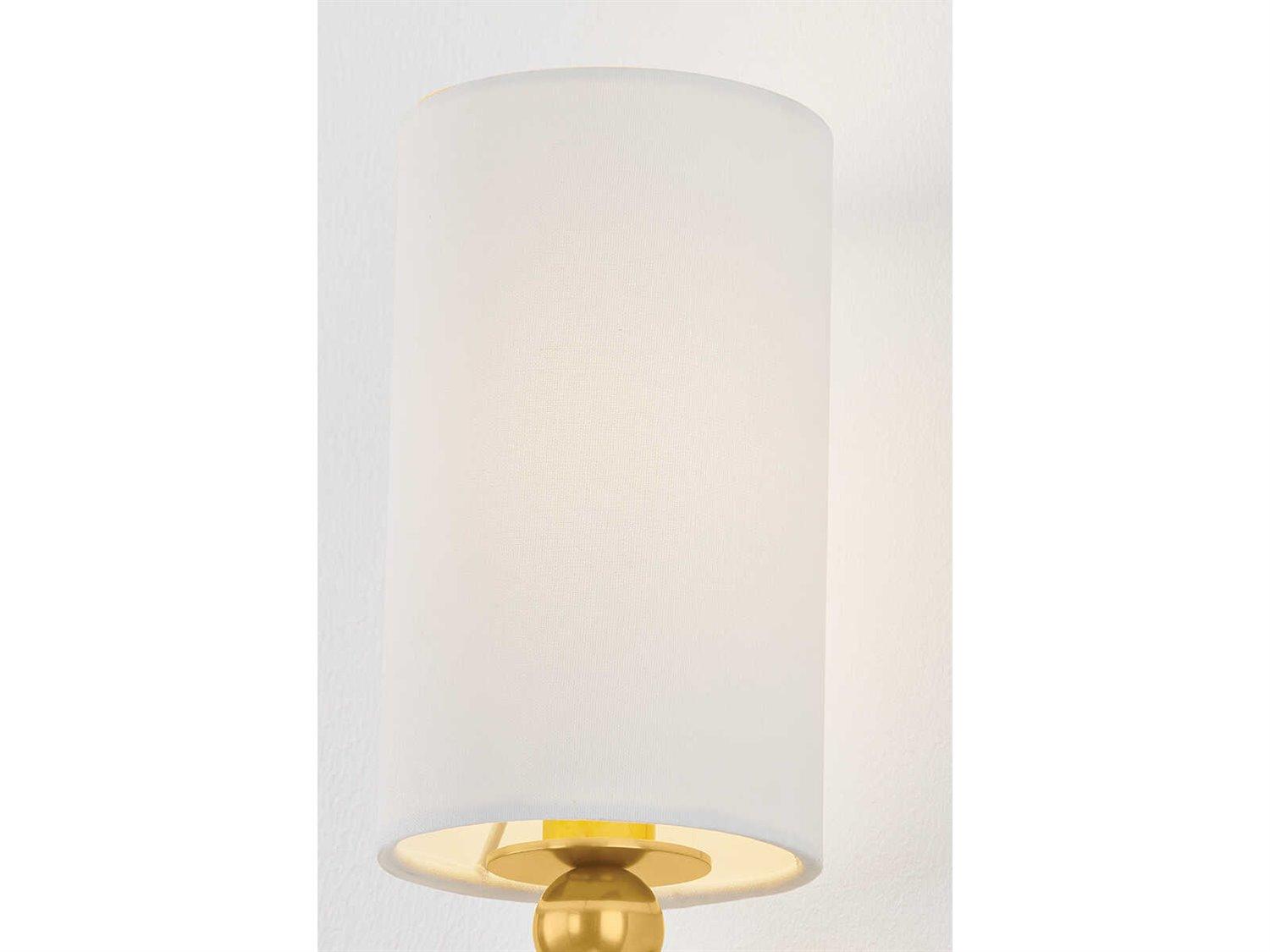 Hudson Valley Lakeport 1-Light Aged Brass Wall Sconce