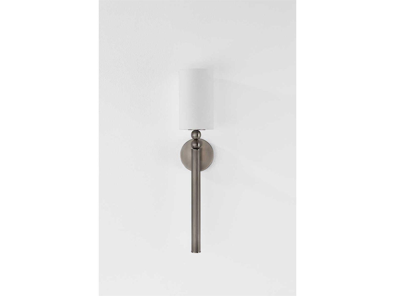 Hudson Valley Lakeport 1-Light Vintage Pewter Wall Sconce