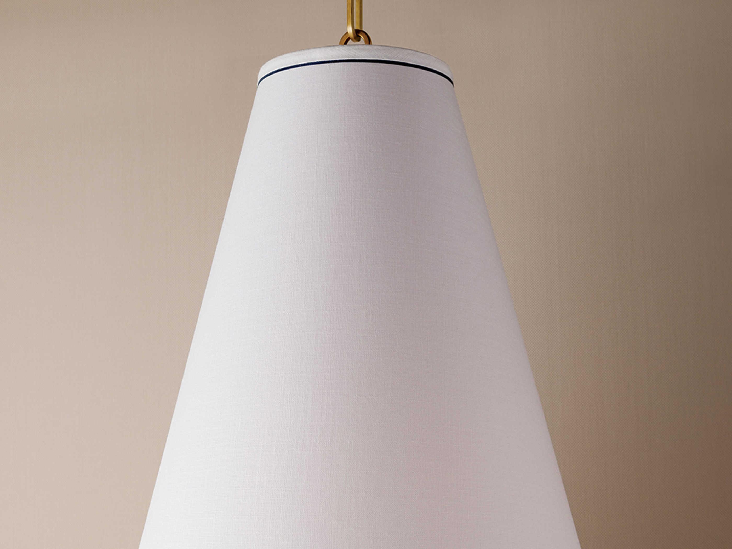 Hudson Valley Worth 1-Light Aged Brass Pendant