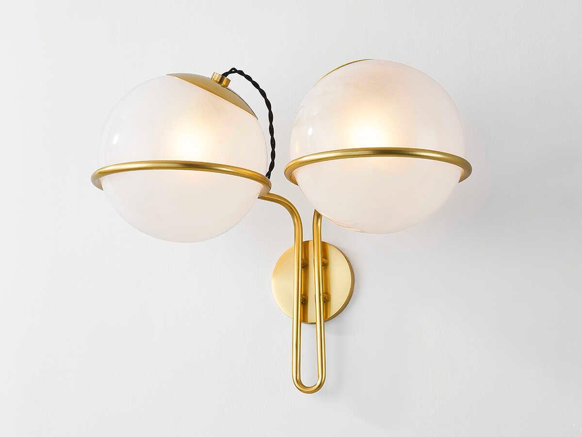 Hudson Valley Hingham 2-Light Aged Brass Wall Sconce