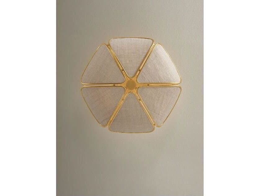 Hudson Valley Bayville 3-Light Vintage Gold Leaf Semi Flush Mount