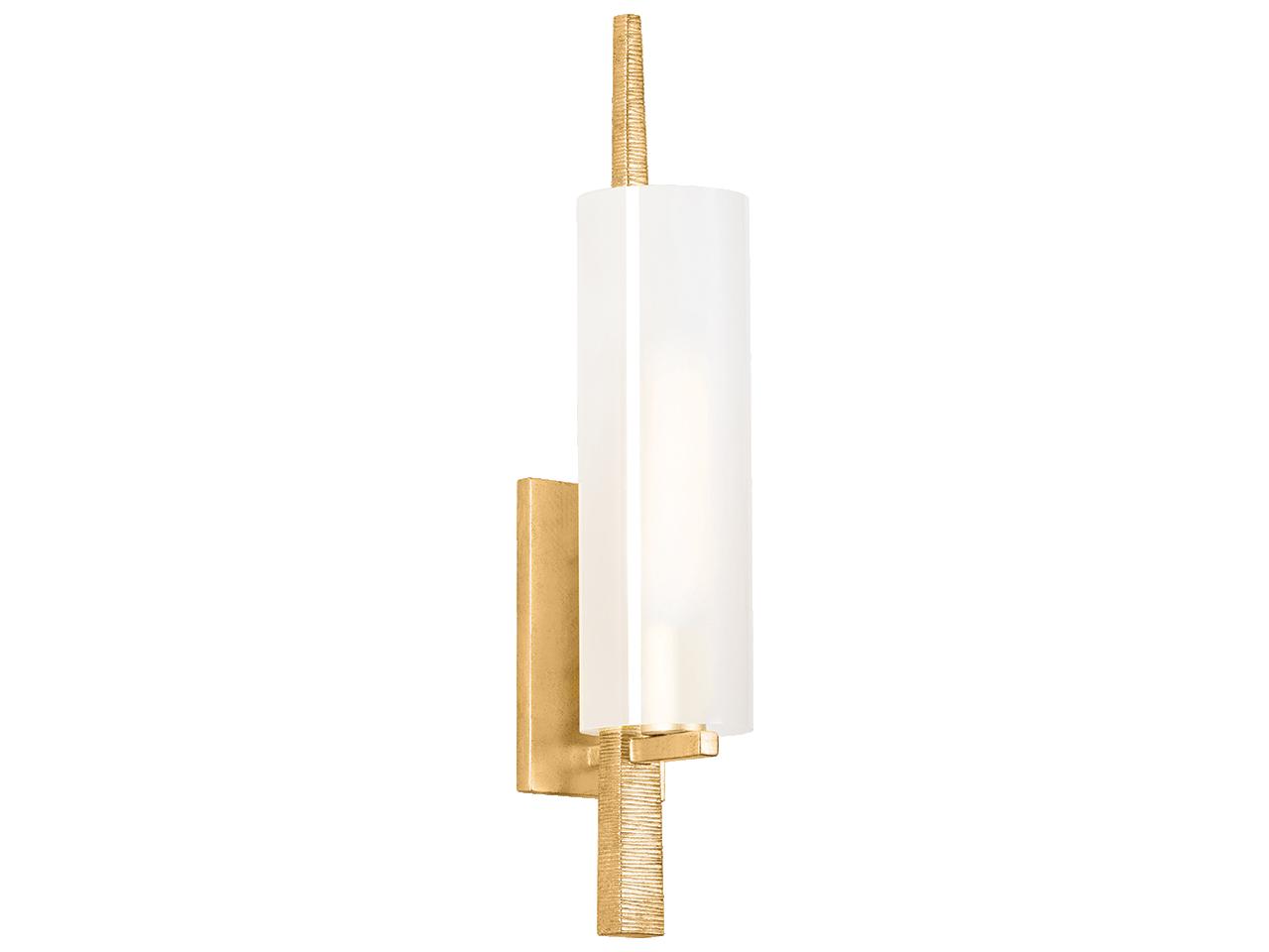 Hudson Valley Vineland 1-Light Vintage Gold Leaf Wall Sconce