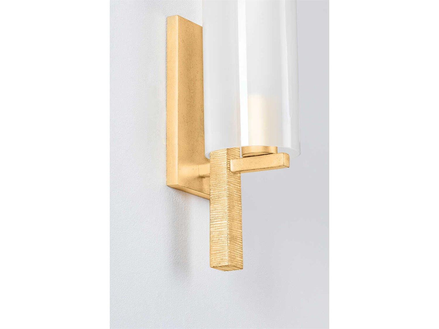 Hudson Valley Vineland 1-Light Vintage Gold Leaf Wall Sconce