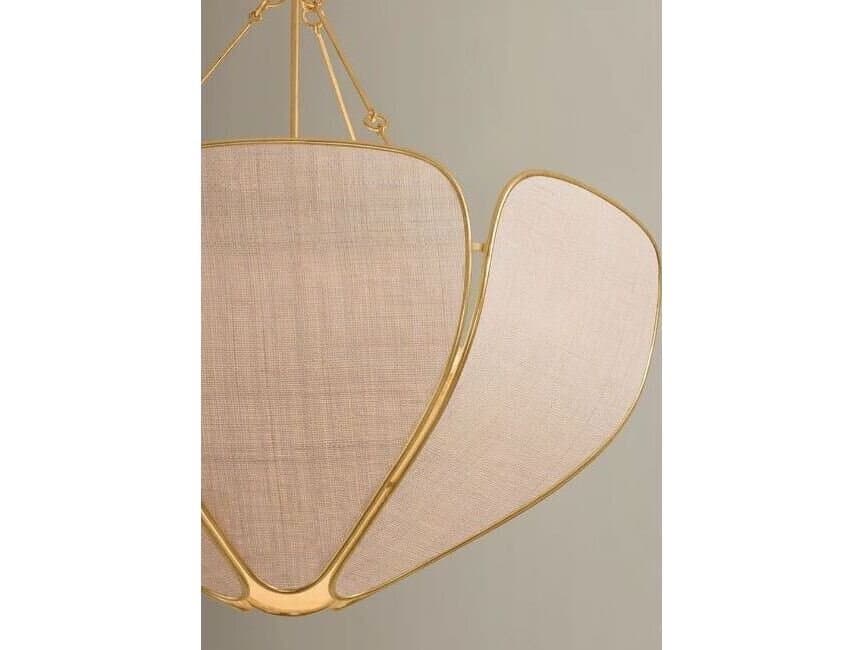 Hudson Valley Bayville 6-Light Vintage Gold Leaf Pendant