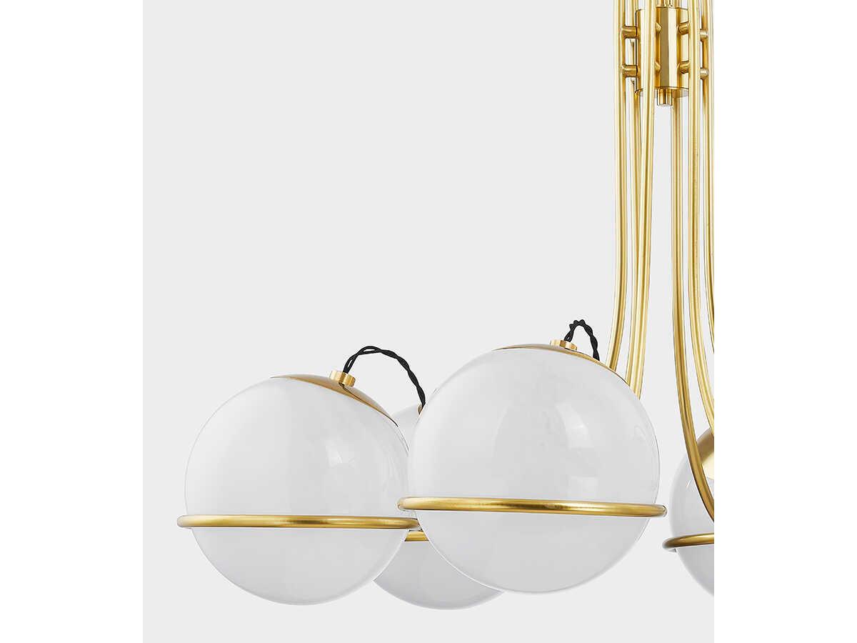 Hudson Valley Hingham 6-Light Aged Brass Globe Chandelier