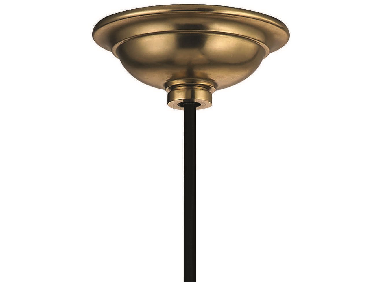 Hudson Valley Washington 4-Light Aged Brass Clear Glass Candelabra Chandelier