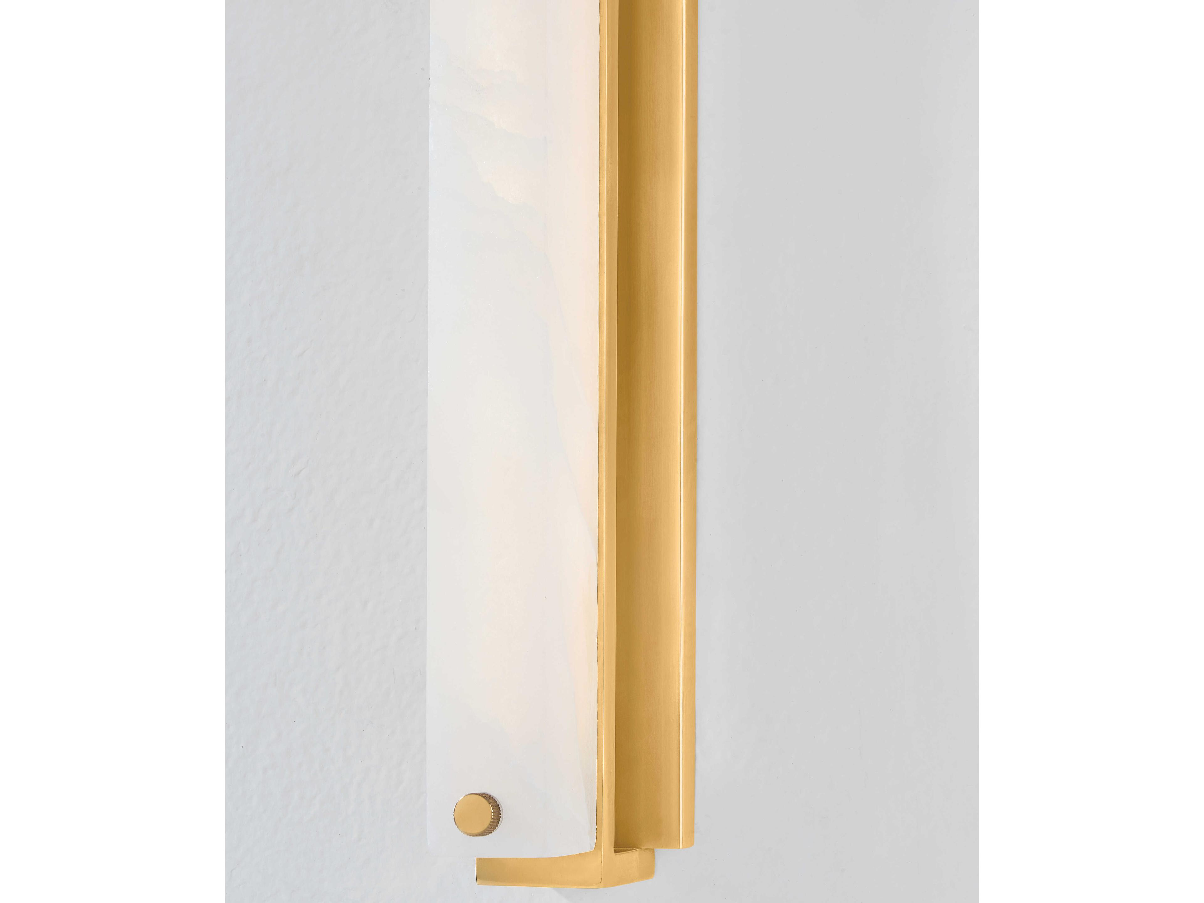 Hudson Valley Edgemere 1-Light Aged Brass Wall Sconce