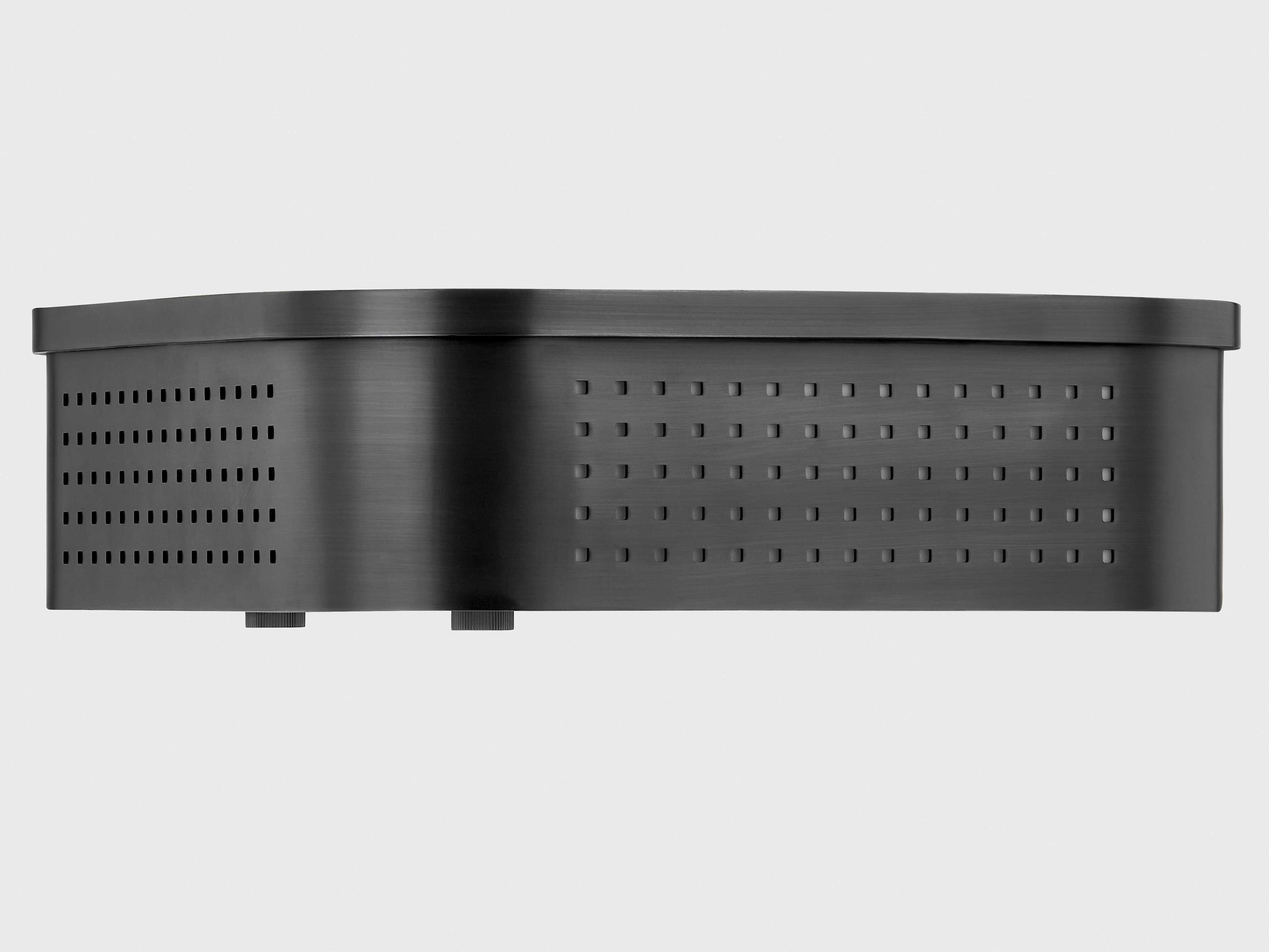 Hudson Valley Madison Square 1-Light Distressed Bronze Black Flush Mount