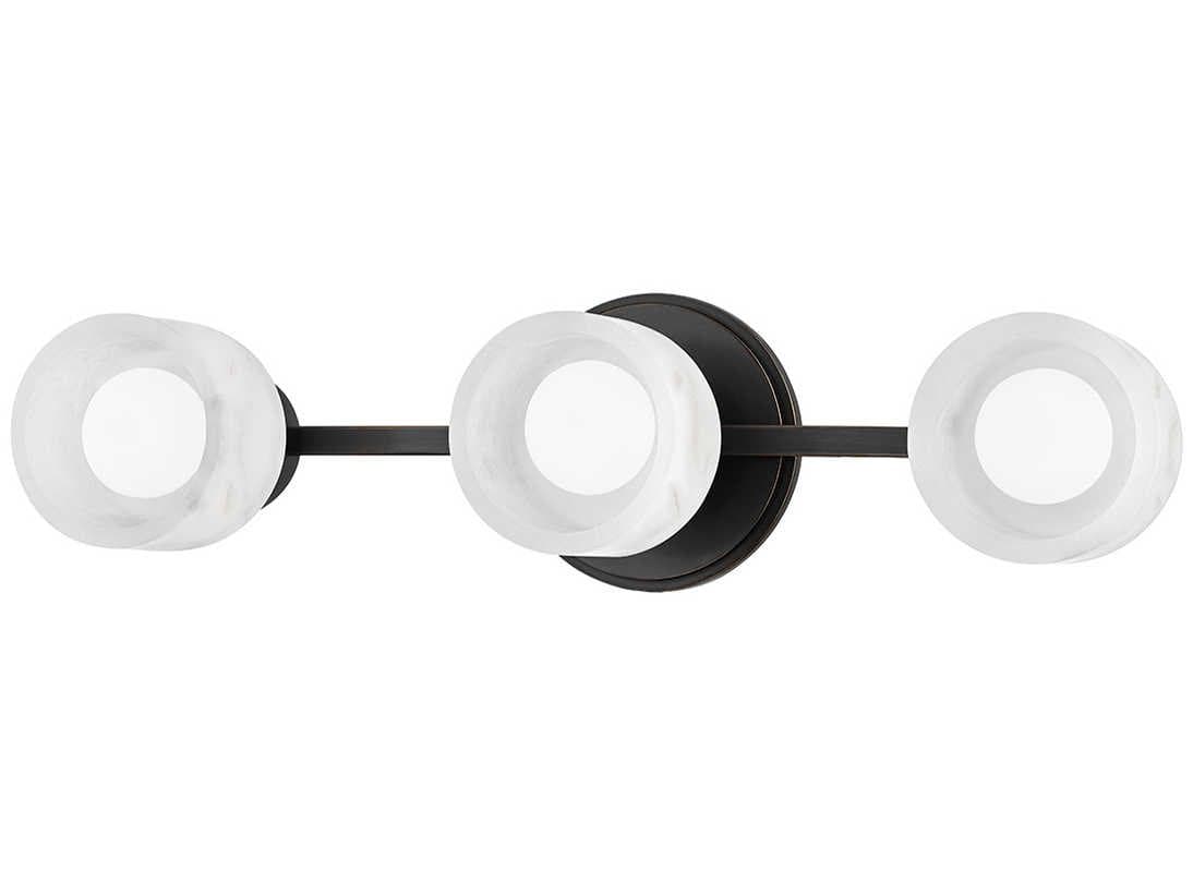 Hudson Valley Centerport 3-Light Old Bronze LED Drum Semi Flush Mount