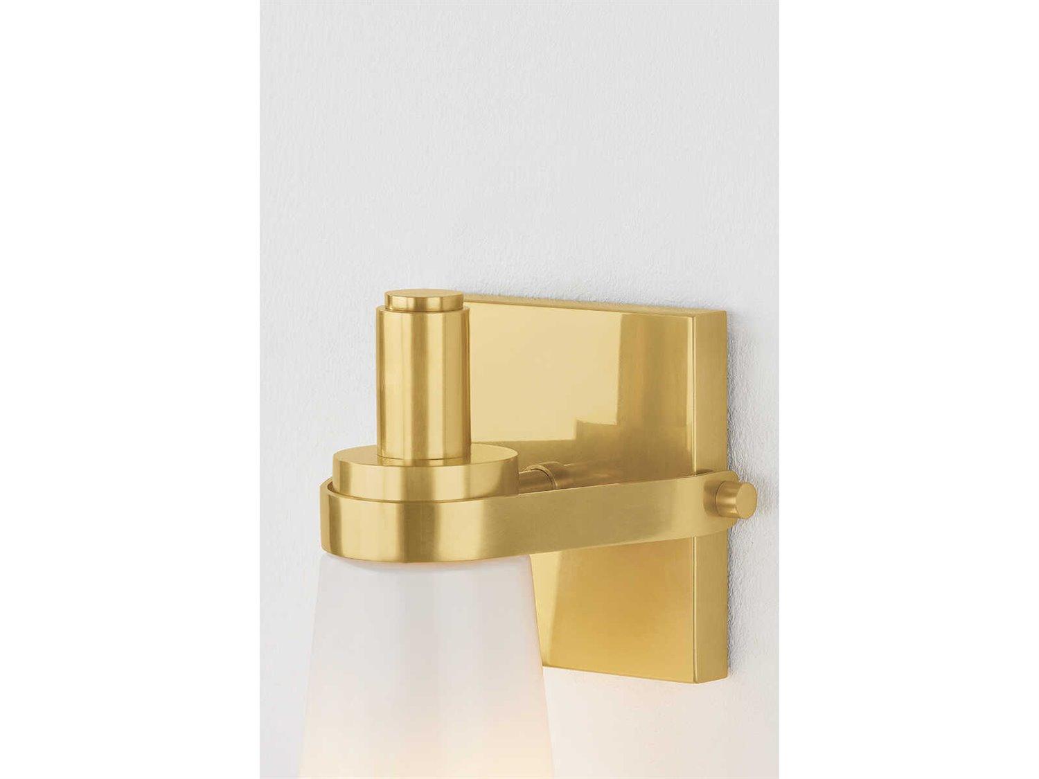 Hudson Valley Trude 1-Light Aged Brass Wall Sconce