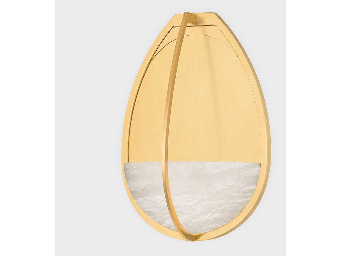 Hudson Valley Lloyd 1-Light Aged Brass LED Wall Sconce