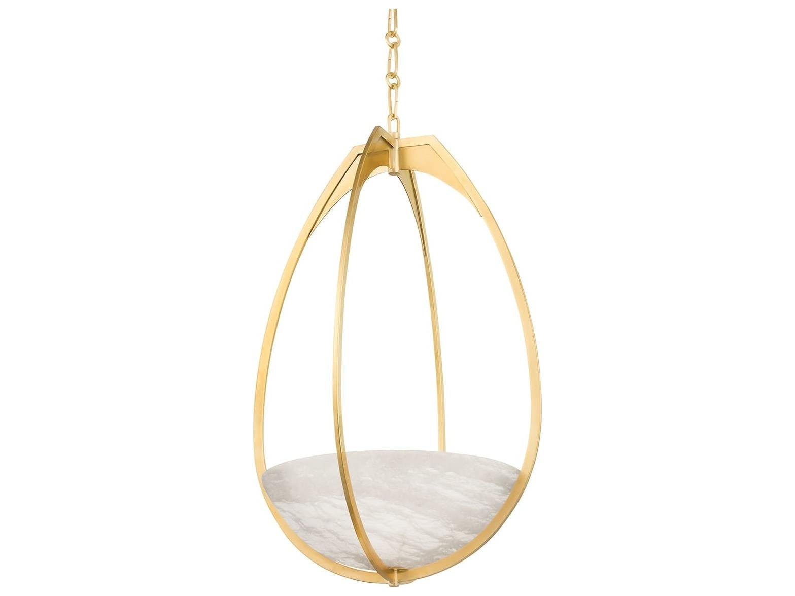 Hudson Valley Lloyd 1-Light Aged Brass LED Pendant