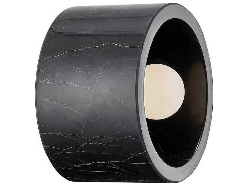 Hudson Valley Loris 1-Light Black Polished Nickel Drum Flush Mount