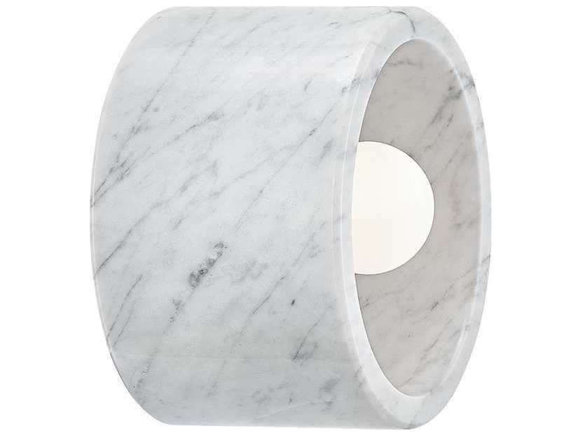 Hudson Valley Loris 1-Light White Polished Nickel Drum Flush Mount