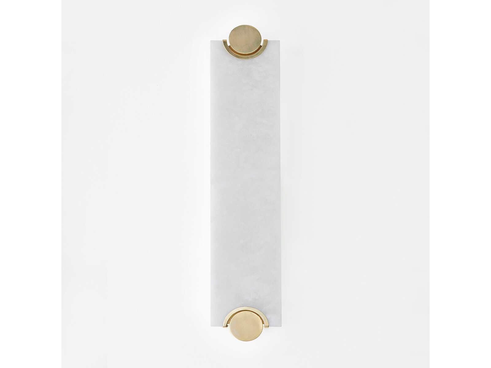 Hudson Valley Brant 1-Light Aged Brass Glass LED Wall Sconce