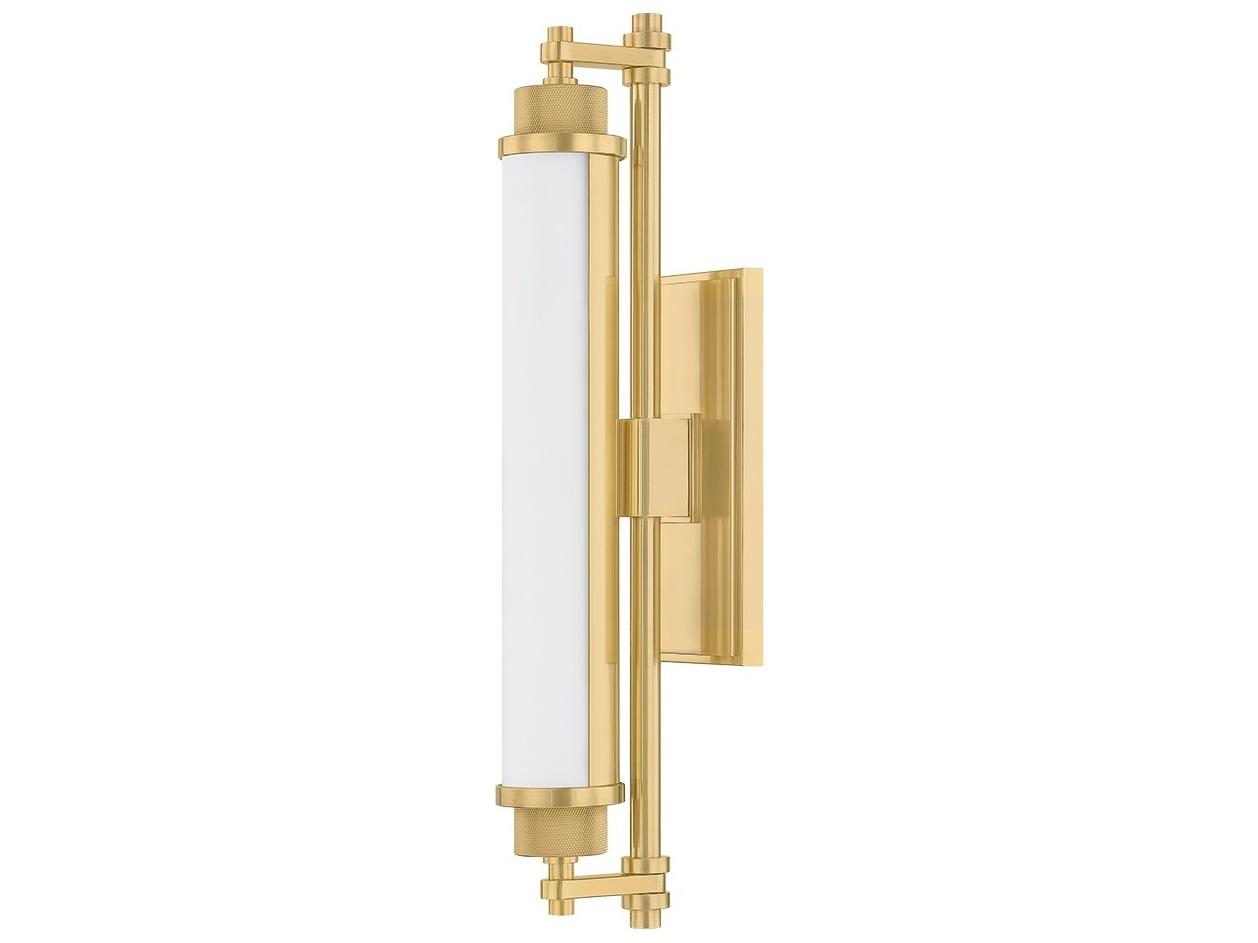 Hudson Valley Plandome 1-Light Aged Brass Vanity Light