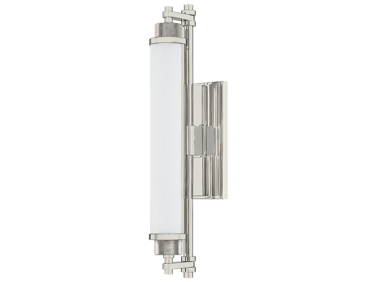 Hudson Valley Plandome 1-Light Polished Nickel Vanity Light