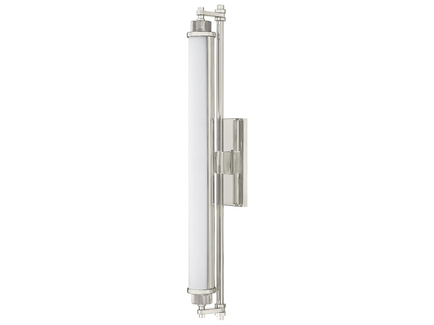 Hudson Valley Plandome 1-Light Polished Nickel Vanity Light