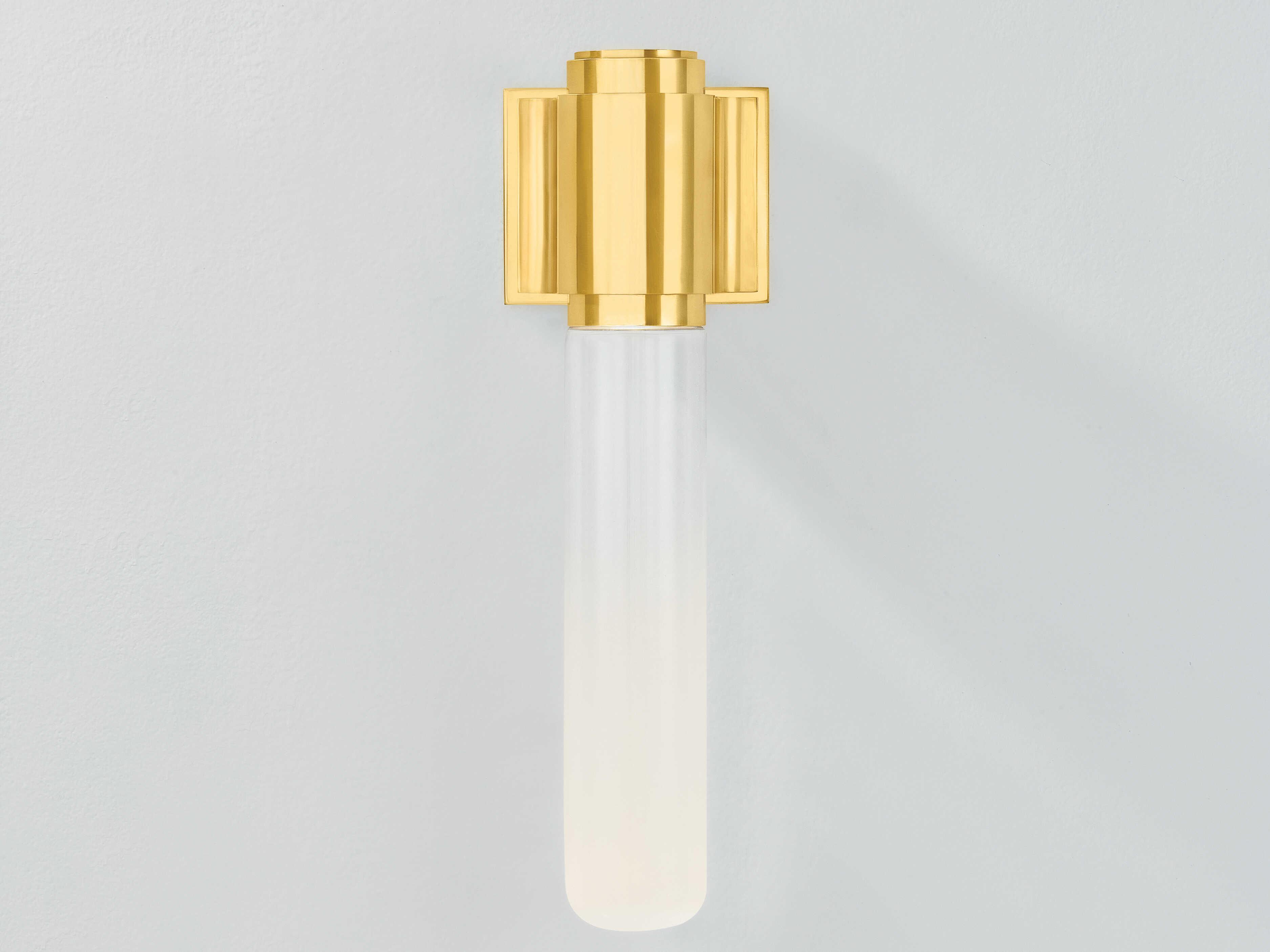 Hudson Valley Colrain 1-Light Aged Brass Wall Sconce