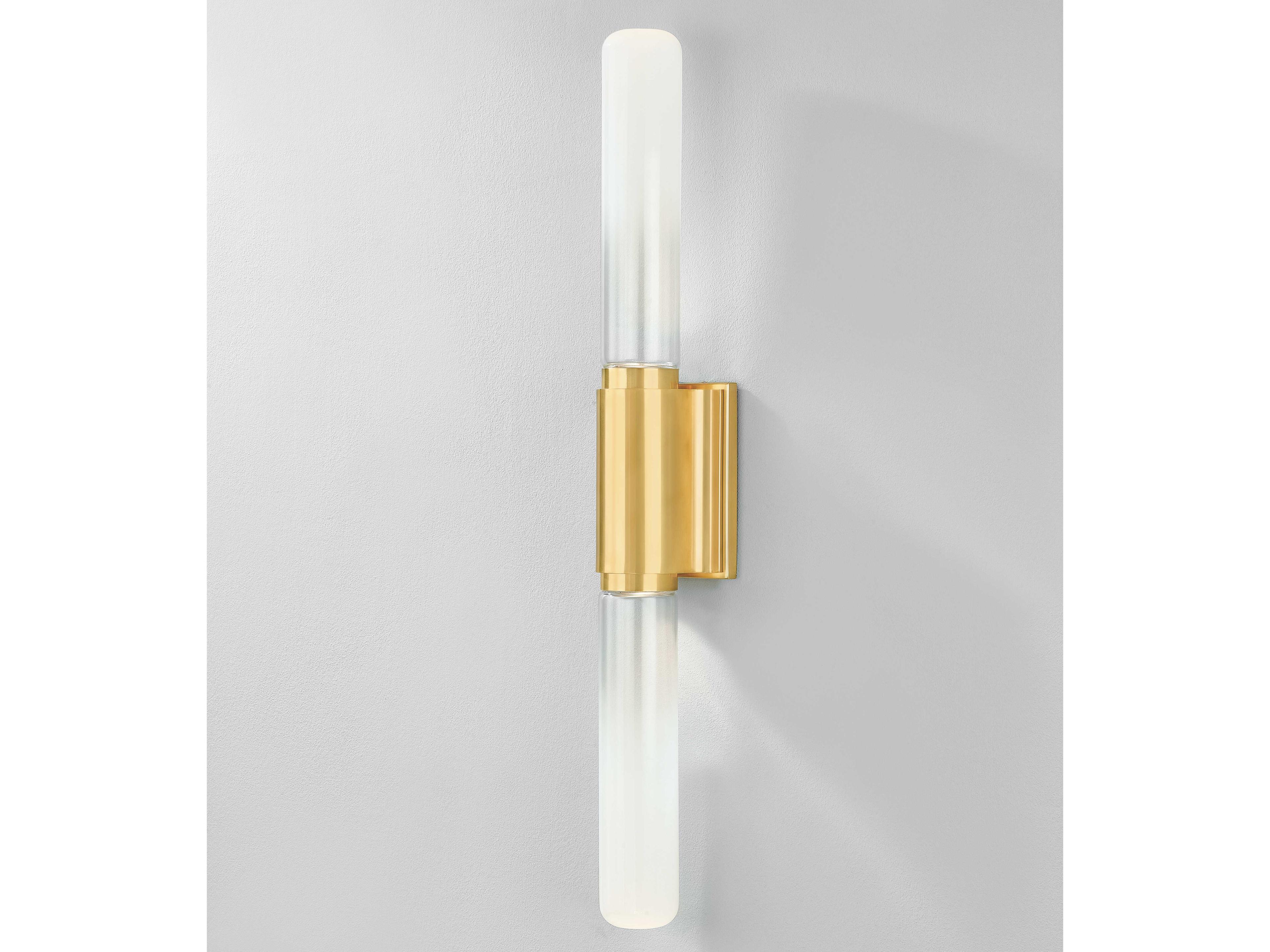 Hudson Valley Colrain 2-Light Aged Brass Wall Sconce