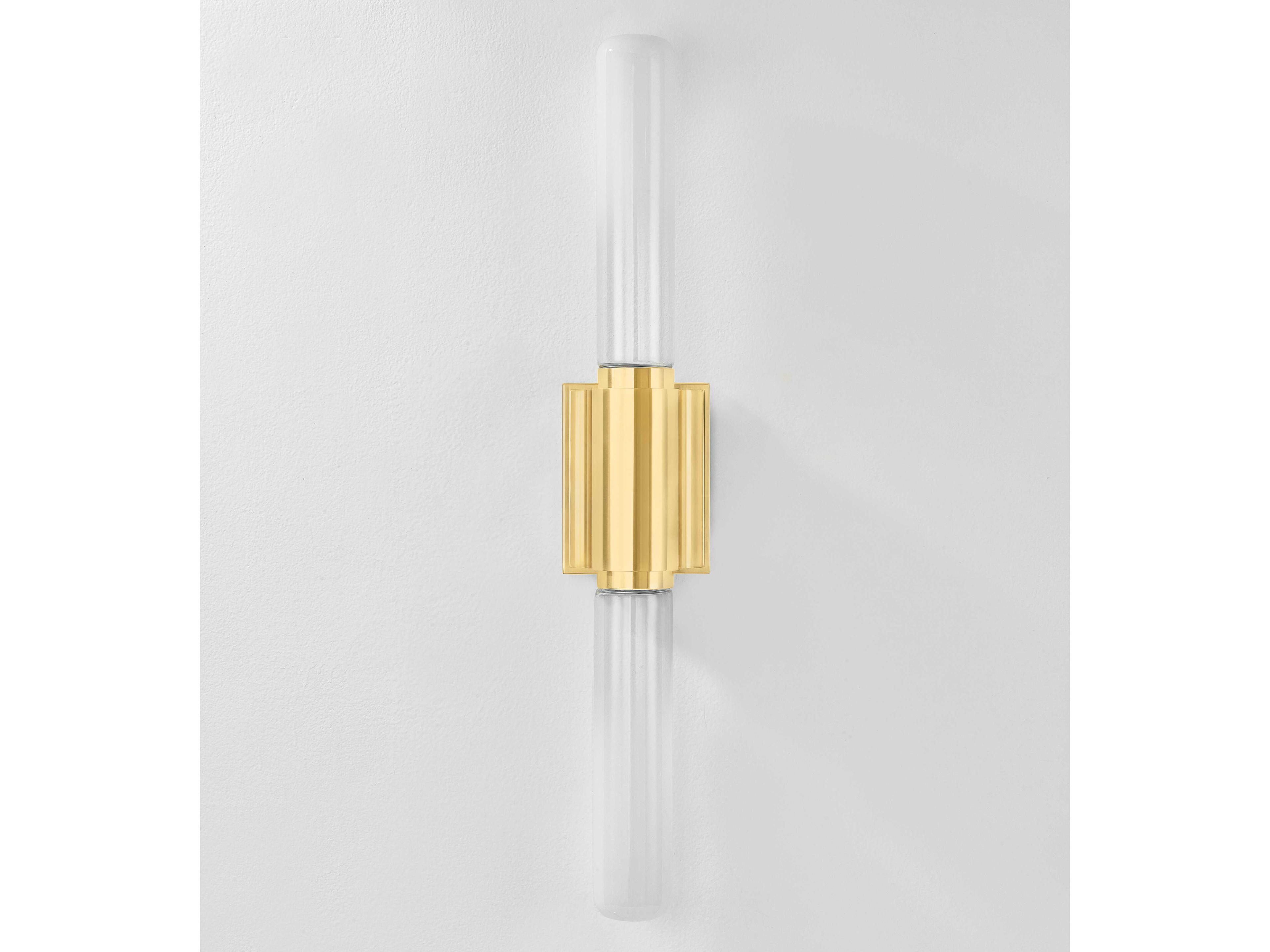 Hudson Valley Colrain 2-Light Aged Brass Wall Sconce