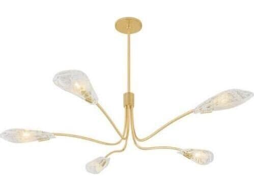 Hudson Valley Tenafly 5-Light Aged Brass Chandelier