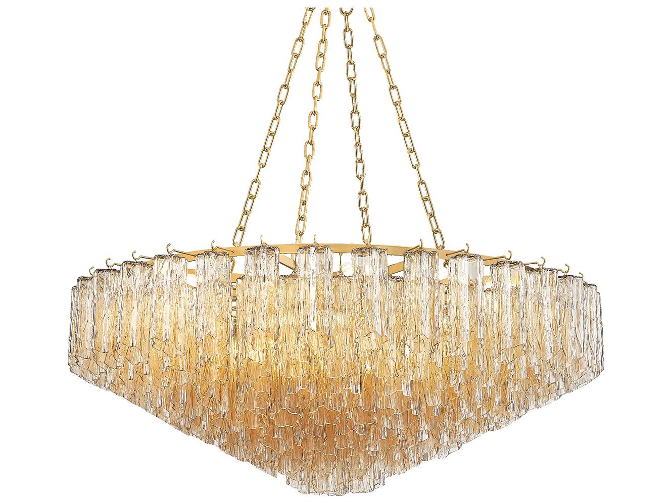 Hudson Valley Watertown 21-Light Aged Brass Chandelier