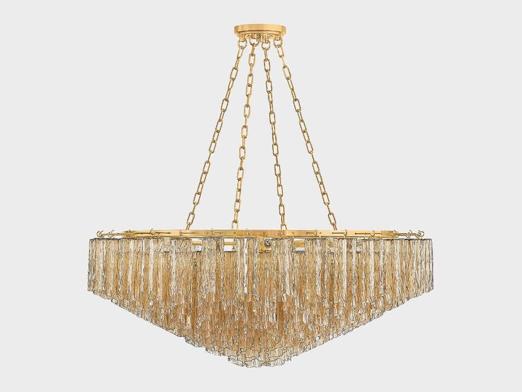 Hudson Valley Watertown 21-Light Aged Brass Chandelier