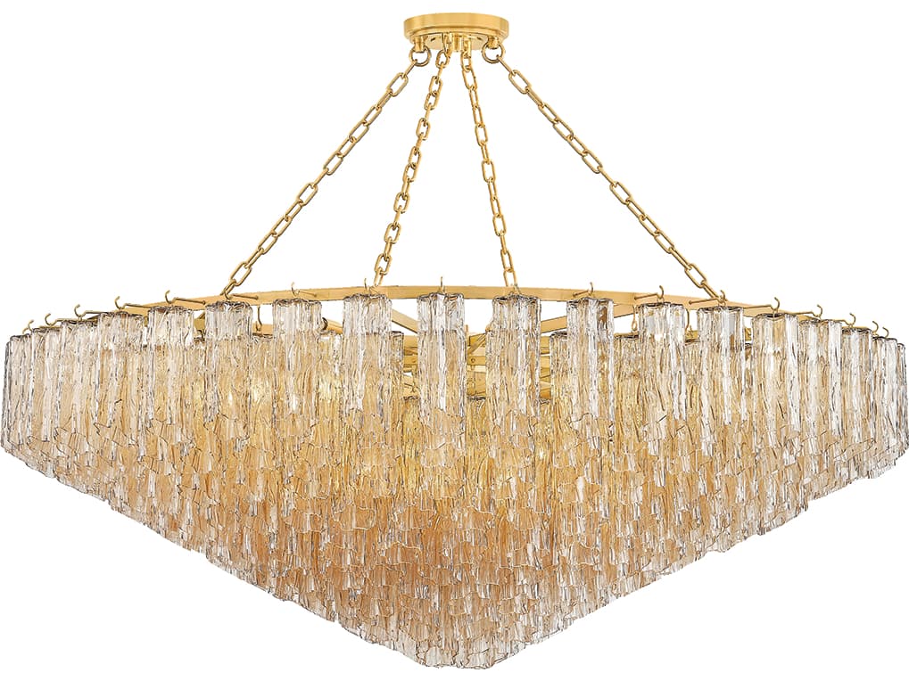 Hudson Valley Watertown 33-Light Aged Brass Chandelier