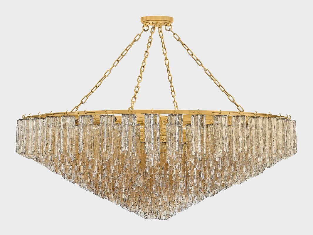 Hudson Valley Watertown 33-Light Aged Brass Chandelier