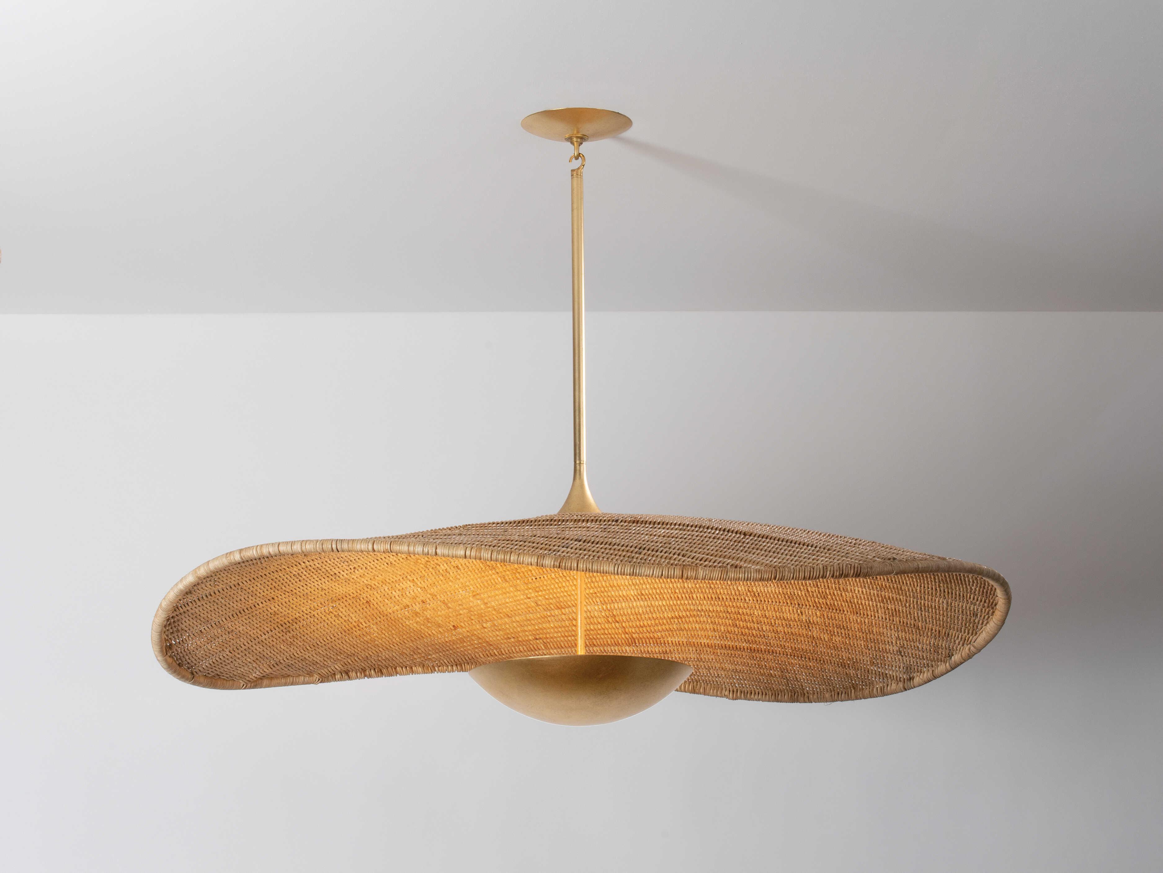 Hudson Valley Shiloh 1-Light Vintage Gold Leaf Pendant