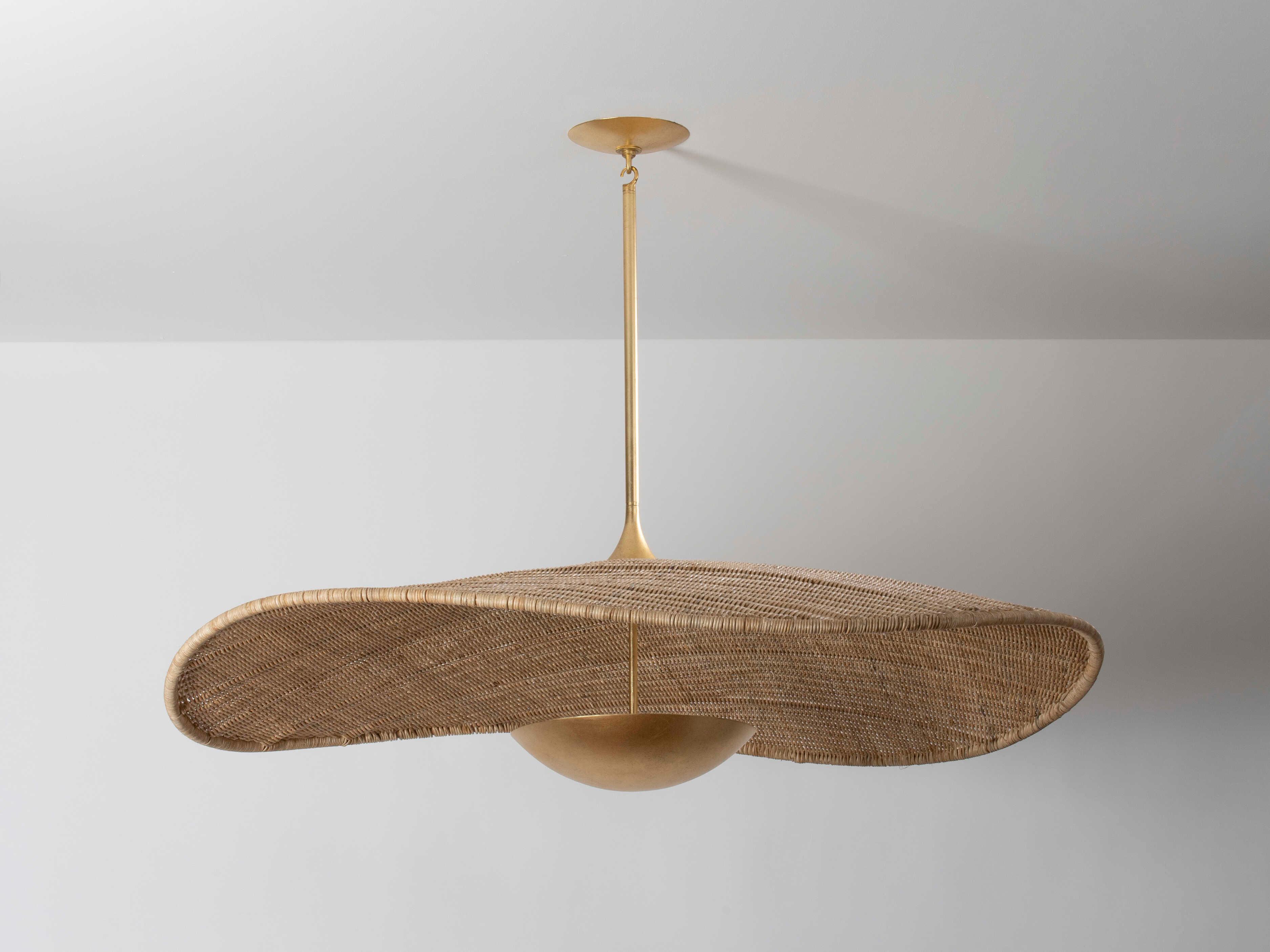 Hudson Valley Shiloh 1-Light Vintage Gold Leaf Pendant