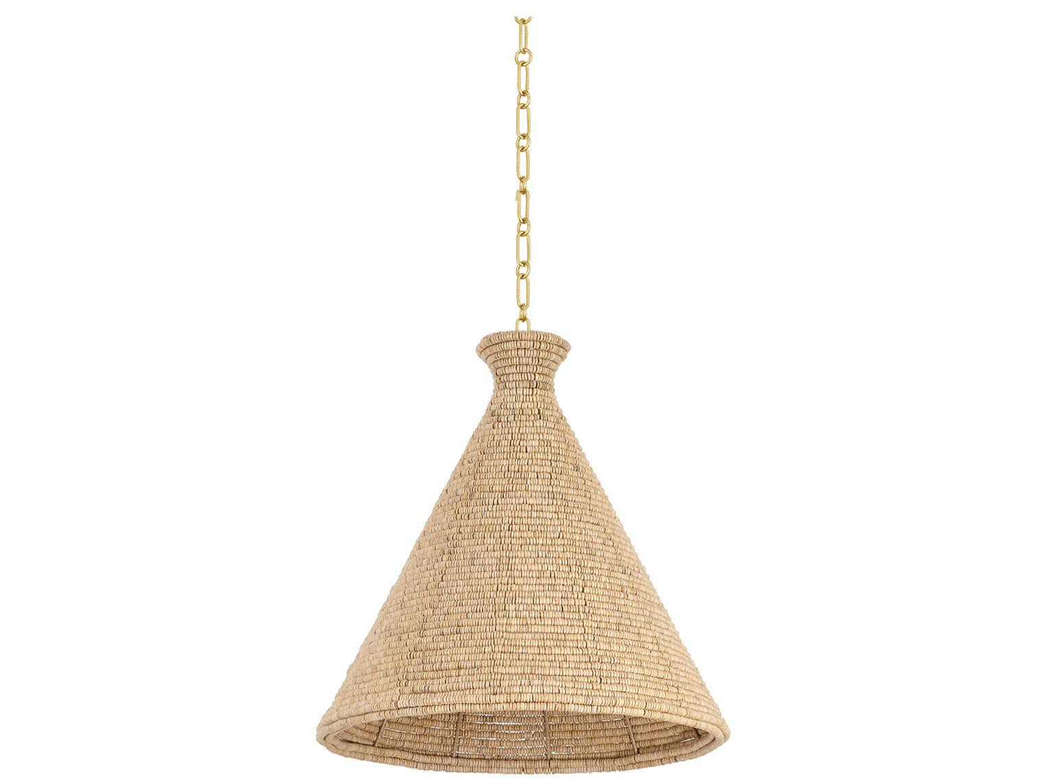Hudson Valley Tallman 1-Light Vintage Gold Leaf Pendant