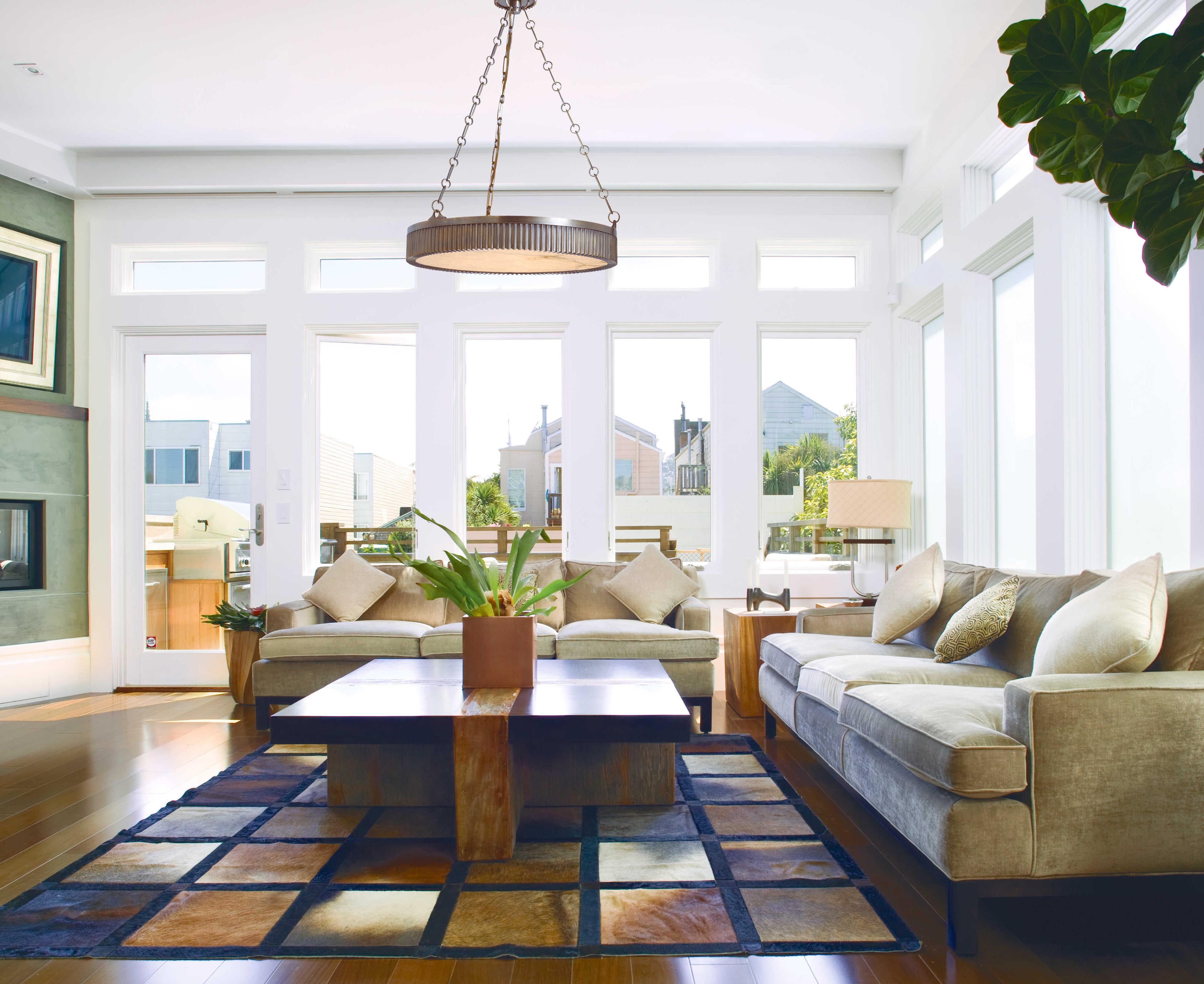 Hudson Valley Lynden 5-Light Polished Nickel Drum Pendant