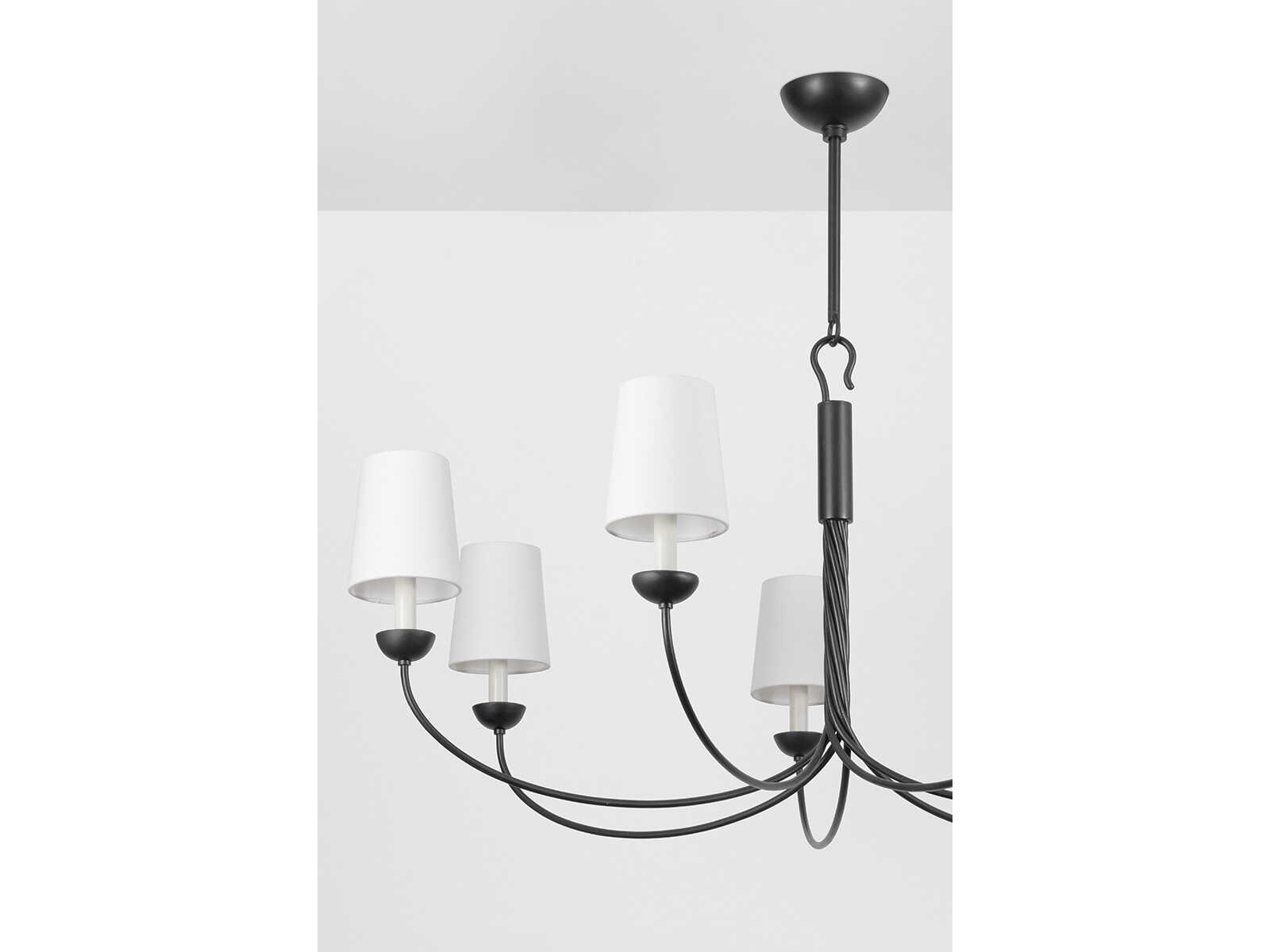 Hudson Valley Montpelier 7-Light Aged Iron Black Candelabra Chandelier
