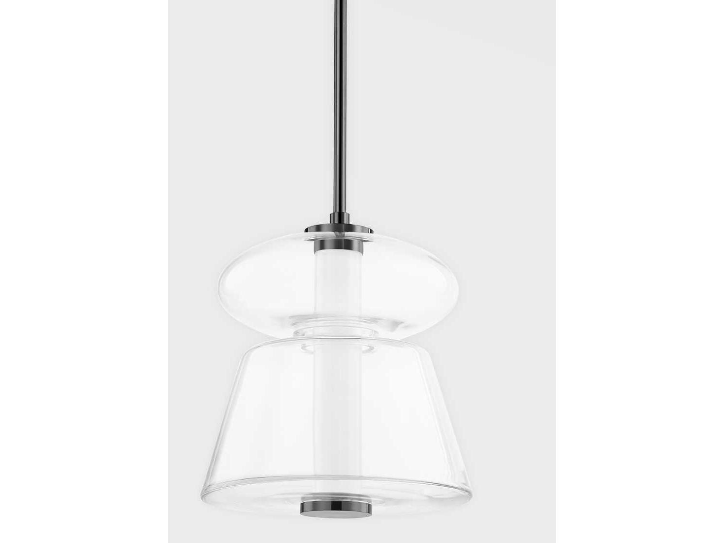 Hudson Valley Palermo 1-Light Black Nickel Cylinder Pendant