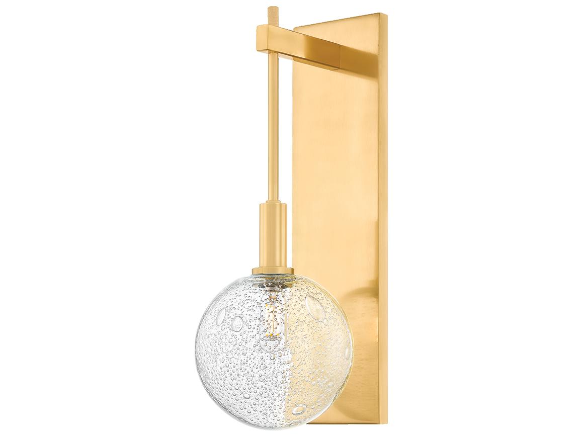 Hudson Valley Onteora 1-Light Aged Brass Wall Sconce