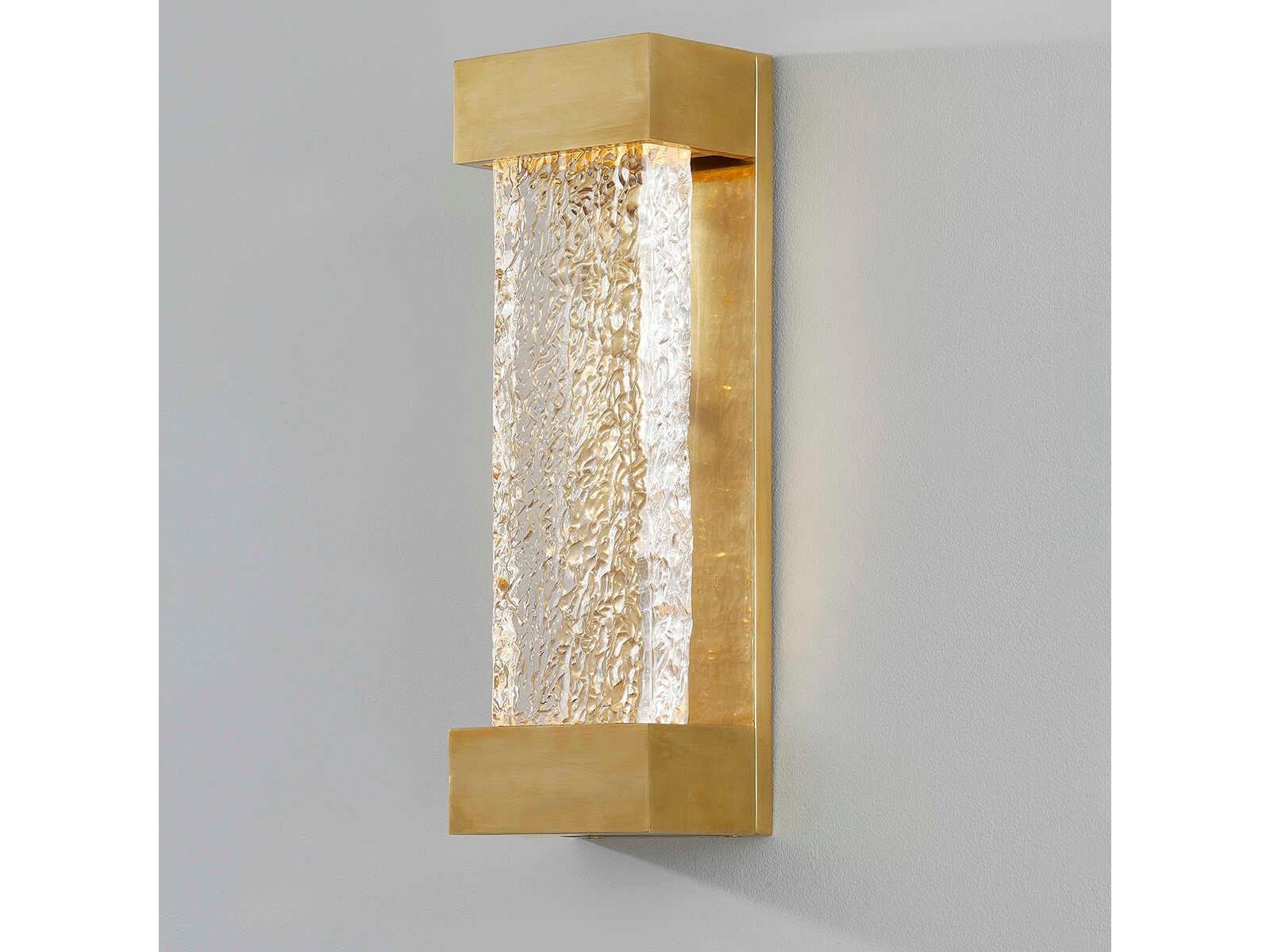 Hudson Valley Wharton 1-Light Aged Brass Wall Sconce
