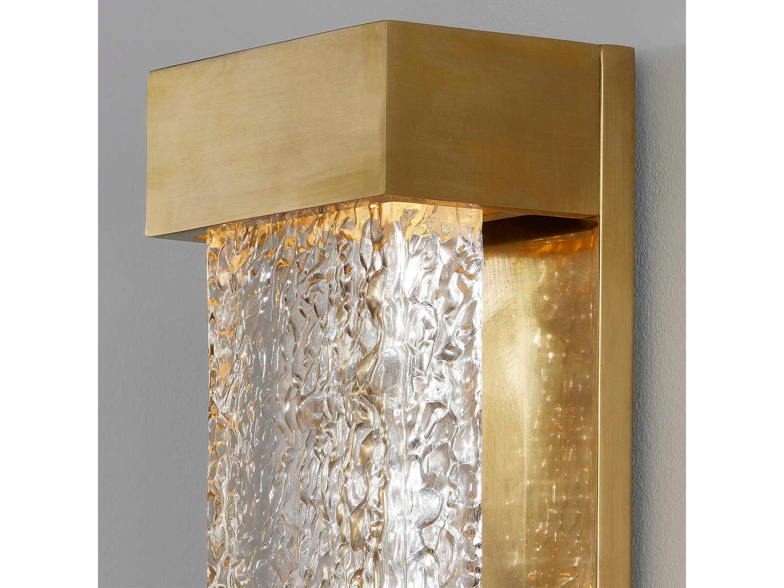 Hudson Valley Wharton 1-Light Aged Brass Wall Sconce