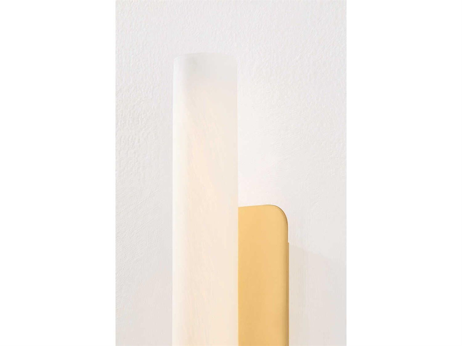 Hudson Valley Groveland Station 1-Light Aged Brass Wall Sconce