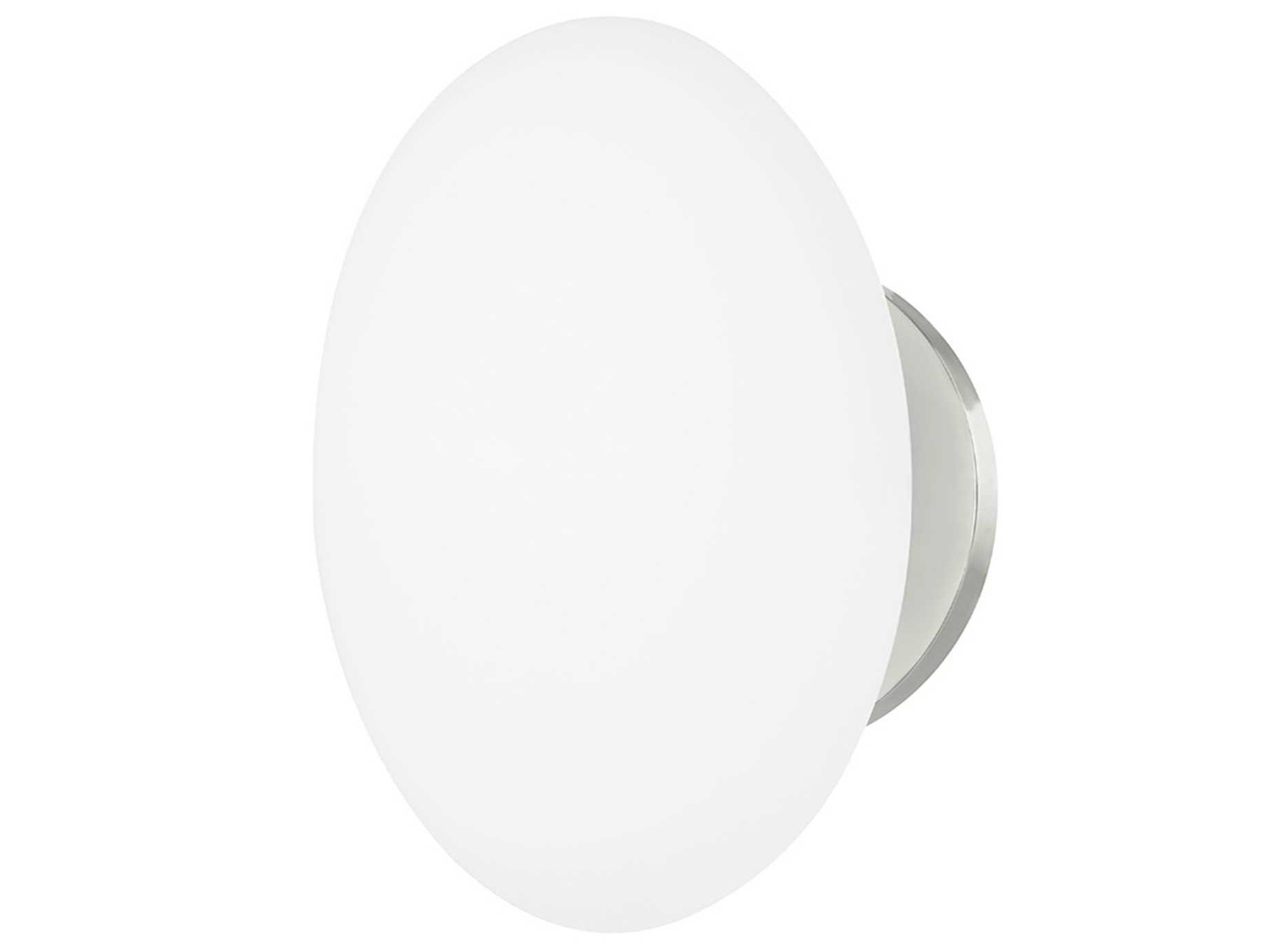 Hudson Valley Wagner 1-Light Polished Nickel Glass LED Wall Sconce