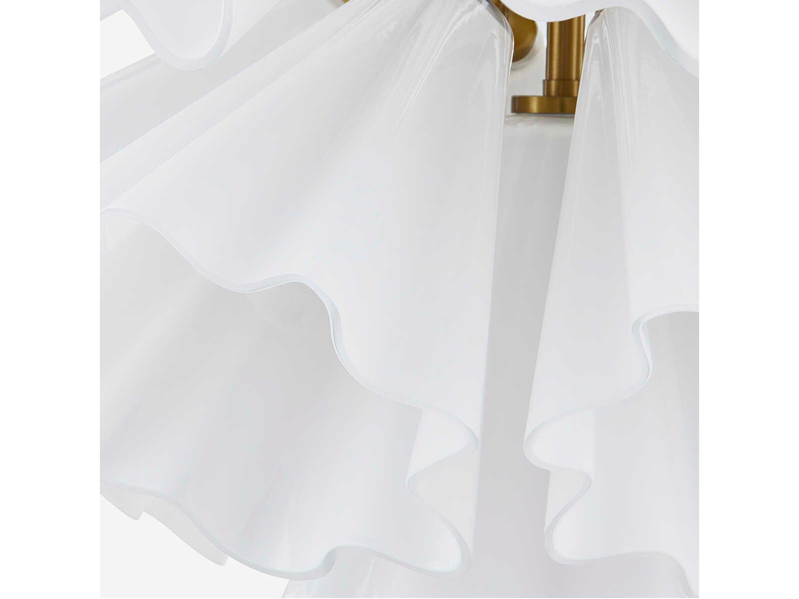 Hudson Valley Capri 33-Light Aged Brass Glass Sputnik Pendant